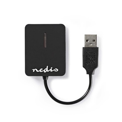 Nedis Card Reader USB 2.0 για SD/microSD/MemoryStick (CRDRU2300BK) (NEDCRDRU2300BK)-NEDCRDRU2300BK