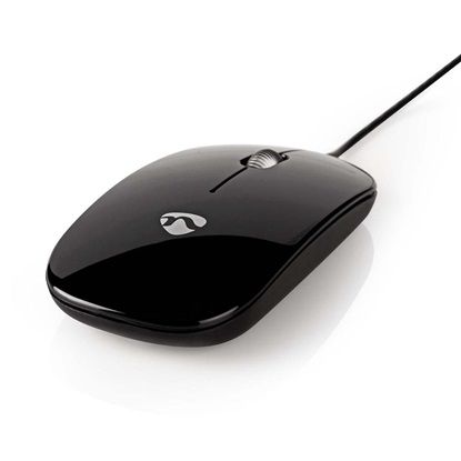 Nedis Wired Mouse Ενσύρματο Ποντίκι Μαύρο (MSWD200BK) (NEDMSWD200BK)-NEDMSWD200BK