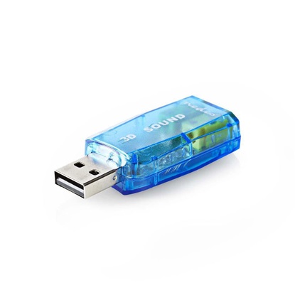 Nedis Εξωτερική USB Κάρτα Ήχου 2.0 (USCR10051BU) (NEDUSCR10051BU)-NEDUSCR10051BU