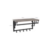 Vasagle Wall Coat Rack with Shelf 30 x 66 x 27 cm (LCR012B02) (VASLCR012B02)-VASLCR012B02