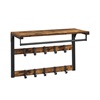 Vasagle Wall Coat Rack with Shelf 65 x 30 x 42 cm (LCR101B01) (VASLCR101B01)-VASLCR101B01