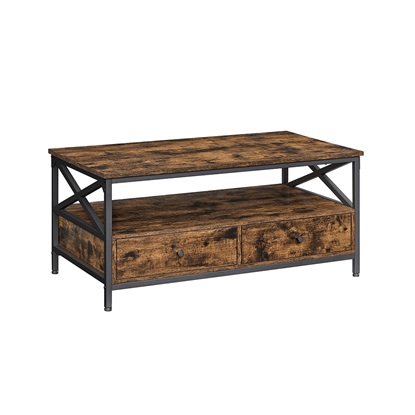 Vasagle Coffee Table 100 x 55 x 45 cm (LCT201B01) (VASLCT201B01)-VASLCT201B01