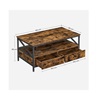 Vasagle Coffee Table 100 x 55 x 45 cm (LCT201B01) (VASLCT201B01)-VASLCT201B01