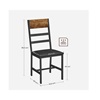 Vasagle Dining Chair Set of 2 (LDC095B01) (VASLDC095B01)-VASLDC095B01