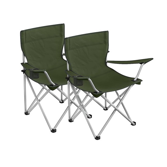 Songmics Camping Chair Set of 2 Green 84x52x81cm (GCB001C01) (SNGGCB001C01)-SNGGCB001C01
