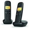 Gigaset A270 Ασύρματο Τηλέφωνο Duo Set Μαύρο (GGSA270DUO-BK)-GGSA270DUO-BK