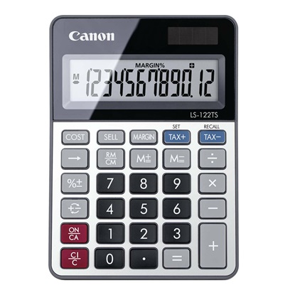 CANON LS-122TSDBL CALCULATOR 12-DIGIT (2470C002AA)  (CANLS122TSDBL)-CANLS122TSDBL