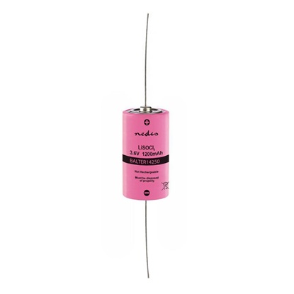 Nedis Μπαταρία Λιθίου 1/2 AA με σύρμα 3.6V 1τμχ (BALTER14250A) (NEDBALTER14250A)-NEDBALTER14250A