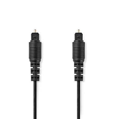 Nedis Audio cable Optical Toslink male/Toslink male 5m Black (CAGB25000BK50) (NEDCAGB25000BK50)-NEDCAGB25000BK50