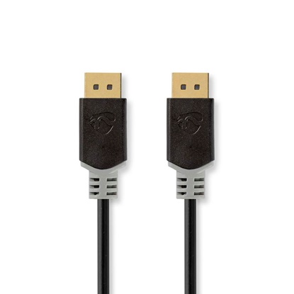 Nedis Cable DisplayPort male - DisplayPort male 2m Μαύρο (CCBW37014AT20) (NEDCCBW37014AT20)-NEDCCBW37014AT20