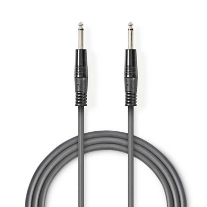 Nedis Cable 6.3mm male - 6.3mm male 3m (COTH23000GY30) (NEDCOTH23000GY30)-NEDCOTH23000GY30