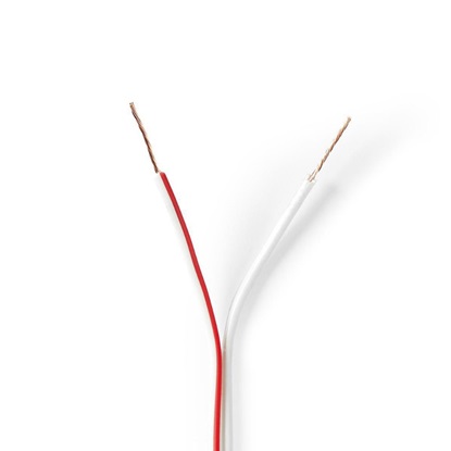 Nedis Cable 2x 0.35mm - Ατερμάτιστο 100m (CAGW0350WT1000) (NEDCAGW0350WT1000)-NEDCAGW0350WT1000