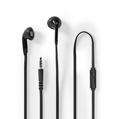 Nedis In-ear Handsfree με Βύσμα 3.5mm Μαύρο (HPWD2021BK) (NEDHPWD2021BK)-NEDHPWD2021BK