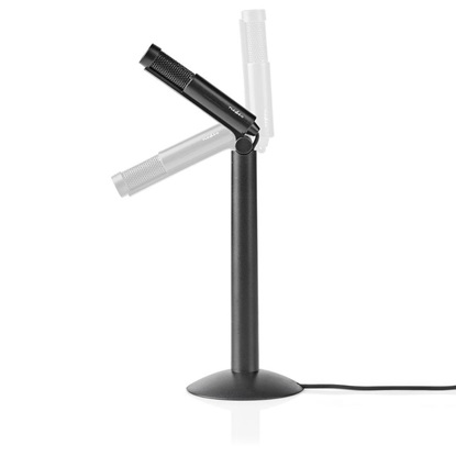 Nedis Wired Microphone Stand Adjustable Angle 3.5 mm (MICSJ100BK) (NEDMICSJ100BK)-NEDMICSJ100BK