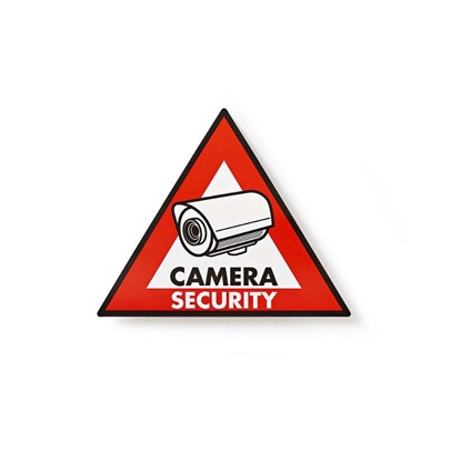 Nedis Πινακίδα "Camera Security" 5τμχ (STCKWC105) (NEDSTCKWC105)-NEDSTCKWC105