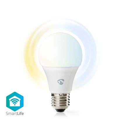 Nedis Smart Λάμπα LED για Ντουί E27 Ρυθμιζόμενο Λευκό 806lm Dimmable (WIFILRW10E27) (NEDWIFILRW10E27)-NEDWIFILRW10E27