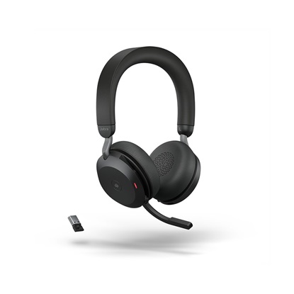 Jabra Headset Evolve2 75 Link380a MS Stereo Black (27599-999-999) (JAB27599-999-999)-JAB27599-999-999