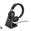Jabra Evolve2 65 VOIP Headset Link380a MS Stereo Black (26599-999-989) (JAB26599-999-989)-JAB26599-999-989