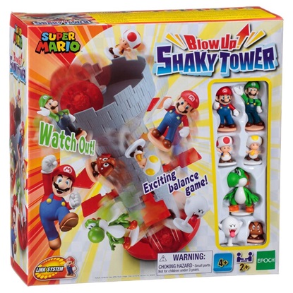 Epoch Games Super Mario Blow Up! Shaky Tower (7356) (EPC7356)-EPC7356