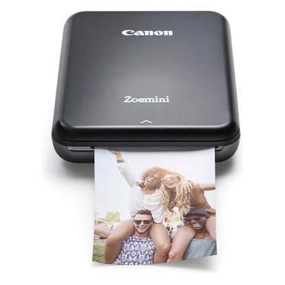 Canon Zoemini PV123 Mini Photo Printer +20Sheets 2x3'' +10Sheets Circle (3204C062AB) (CANZOEMPV123B)-CANZOEMPV123B