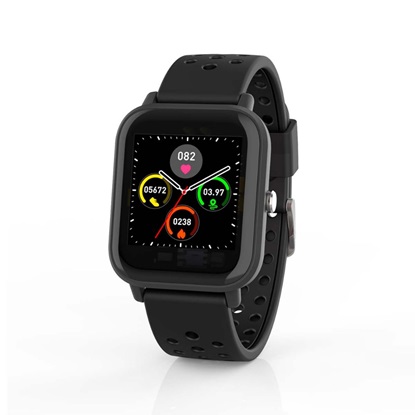 Nedis 43mm Αδιάβροχο Smartwatch με Παλμογράφο Μαύρο (BTSW002BK) (NEDBTSW002BK)-NEDBTSW002BK