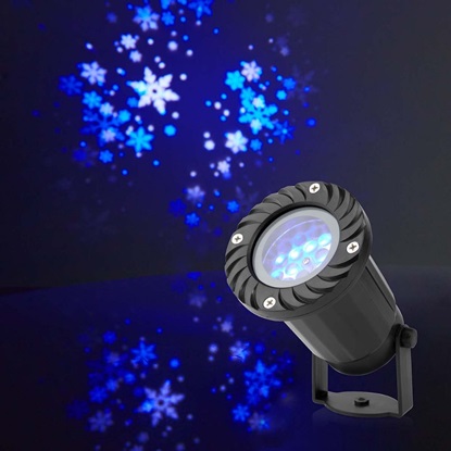 Nedis LED Snowflake Projector White and Blue Ice Crystals (CLPR1) (NEDCLPR1)-NEDCLPR1
