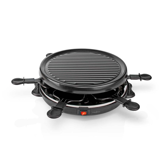 Nedis Επιτραπέζια Ηλεκτρική Ψησταριά Raclette 800W 30x30εκ. (FCRA210FBK6) (NEDFCRA210FBK6)-NEDFCRA210FBK6