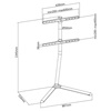 Nedis Βάση Τηλεόρασης Δαπέδου έως 70" και 40kg White (TVSM5250WT) (NEDTVSM5250WT)-NEDTVSM5250WT