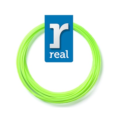 REAL PLA 3D pen filament Fluorescent Green ( 10 m / 1.75 mm ) (3DPFPLAFGREEN10MM175) (REF3DPFPLAFGREEN10MM175)-REF3DPFPLFAGREEN10MM175