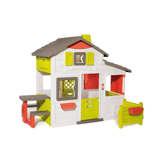 Smoby Children's Garden House Neo Friends with Fence 217x171x172cm (7600810203) (SMO7600810203)-SMO7600810203