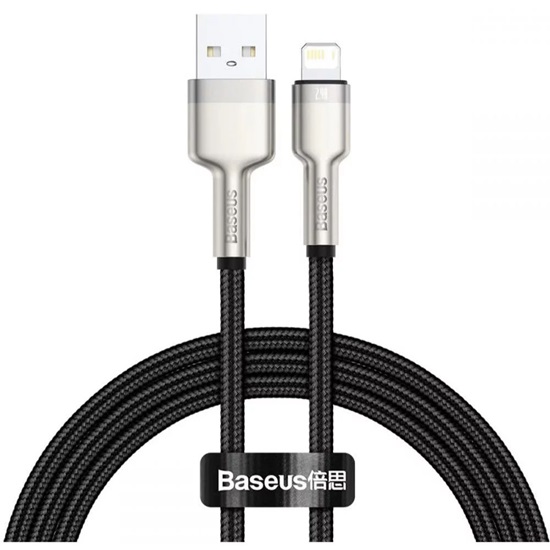 Baseus USB cable for Lightning Baseus Cafule, 2.4A, 1m Black (CALJK-A01) (BASCALJK-A01)-BASCALJK-A01