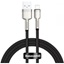 Baseus USB cable for Lightning Baseus Cafule, 2.4A, 1m Black (CALJK-A01) (BASCALJK-A01)-BASCALJK-A01
