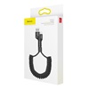 Baseus Spring-loaded cable Lightning 1m 2A Black (CALSR-01) (BASCALSR-01)-BASCALSR-01