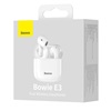 Baseus Headphones TWS  Bowie E3 White (NGTW080002) (BASNGTW080002)-BASNGTW080002