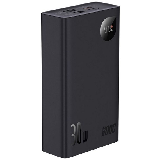 Baseus Powerbank  Adaman 2, 20000mAh, 30W, 3xUSB, USB-C Black (PPAD050001) (BASPPAD050001)-BASPPAD050001