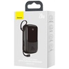 Baseus Powerbank  Qpow with Lightning cable, USB-C, USB, 20000mAh, 20W Black (PPQD-H01) (BASPPQD-H01)-BASPPQD-H01
