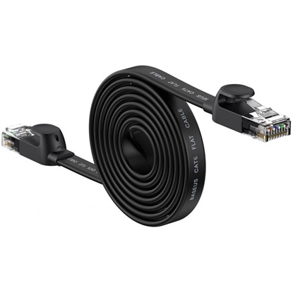 Baseus Ethernet RJ45, 1Gbps, 2m network cable Black (WKJS000101) (BASWKJS000101)-BASWKJS000101