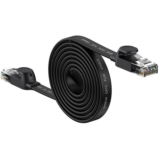 Baseus Ethernet RJ45, 1Gbps, 2m network cable Black (WKJS000101) (BASWKJS000101)-BASWKJS000101
