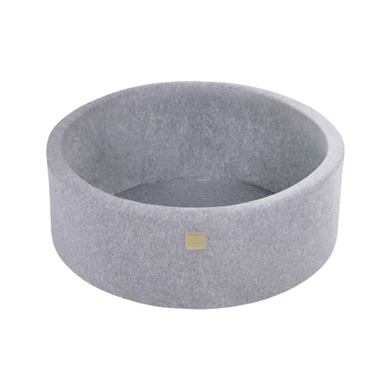 MeowBaby Baby Foam Round Ball Pit 40cm without balls Light Grey (B002001) (MEBB002001)-MEBB002001