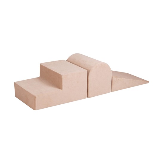 MeowBaby Foam 3 elements Playset, Velvet, Ecru  (KR3EL005IE) (MEBKR3EL005IE)-MEBKR3EL005IE