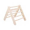 MeowBaby Wooden Pikler for Children Climbing Triangle for Kids, Natural (WTD003IE) (MEBWTD003IE)-MEBWTD003IE