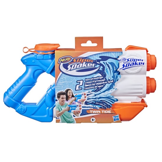 Hasbro Nerf Εκτοξευτής Twin Tide Super Soaker για 6+ Ετών (E0024) (HASE0024)-HASE0024