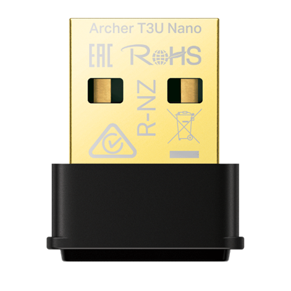 TP-LINK Mini Dual Band Wi-Fi USB Adapter AC1300(ARCHER T3U NANO) (TPARCHERT3UNANO)-TPARCHERT3UNANO