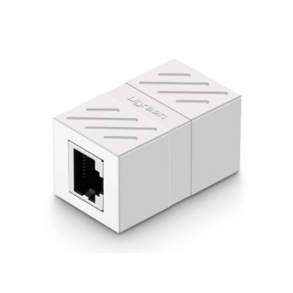 Ugreen Cat7 RJ45 Ethernet Cable Coupler White (20311) (UGR20311)-UGR20311