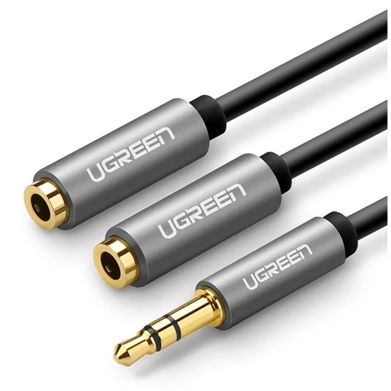 Ugreen 3.5mm Aux Stereo Audio Splitter Cable with Braid 20cm (16091) (UGR16091)-UGR16091
