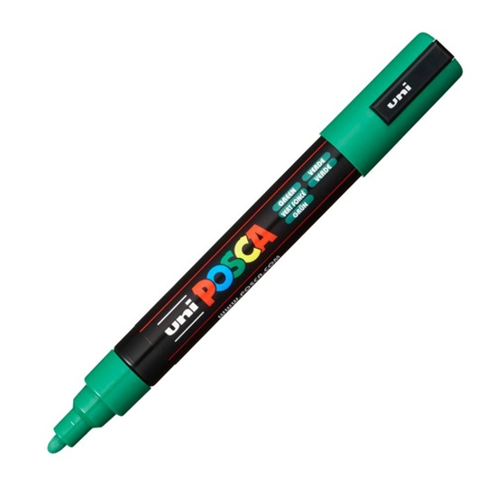 Uni-Ball Μαρκαδοροι Posca Pc-5M Medium Green (PC5MMGR) (UNIPC5MMGR)-UNIPC5MMGR