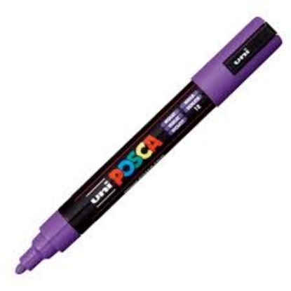 Uni-Ball Μαρκαδοροι Posca Pc-5M Medium Violet (PC5MMVI) (UNIPC5MMVI)-UNIPC5MMVI
