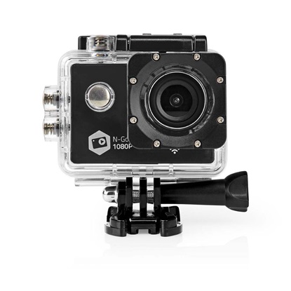 Nedis Action Camera HD (720p) Υποβρύχια με WiFi Μαύρη με Οθόνη 2" (ACAM21BK) (NEDACAM21BK)-NEDACAM21BK