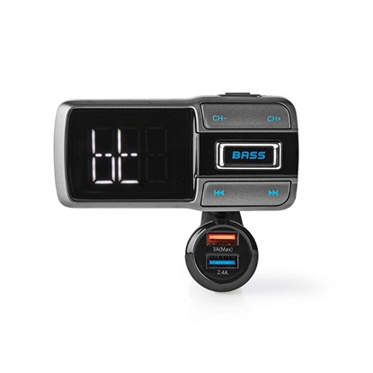 Nedis FM Transmitter Αυτοκινήτου με USB (CATR101BK) (NEDCATR101BK)-NEDCATR101BK