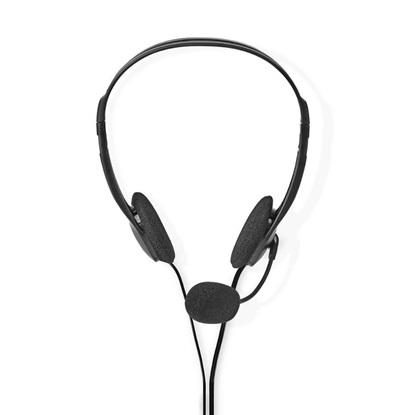 Nedis On Ear Multimedia Ακουστικά με μικροφωνο και σύνδεση 3.5mm Jack (CHST100BK) (NEDCHST100BK)-NEDCHST100BK
